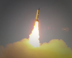 Close-up Pioneer Liftoff